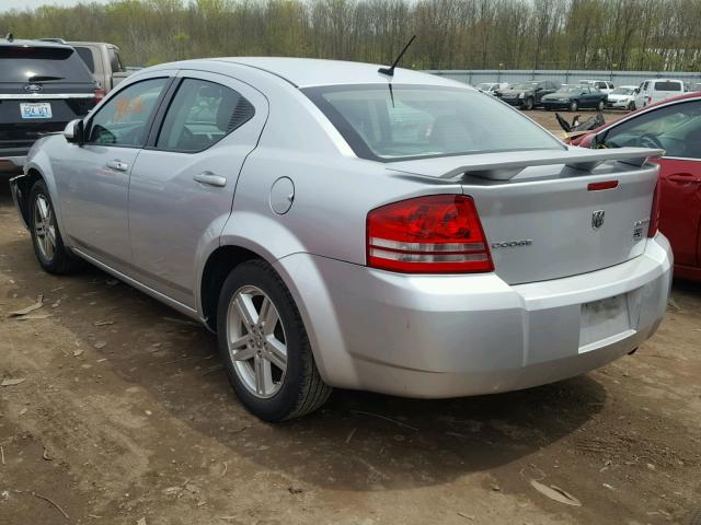 1B3CC1FB5AN222767 - 2010 DODGE AVENGER EX SILVER photo 3