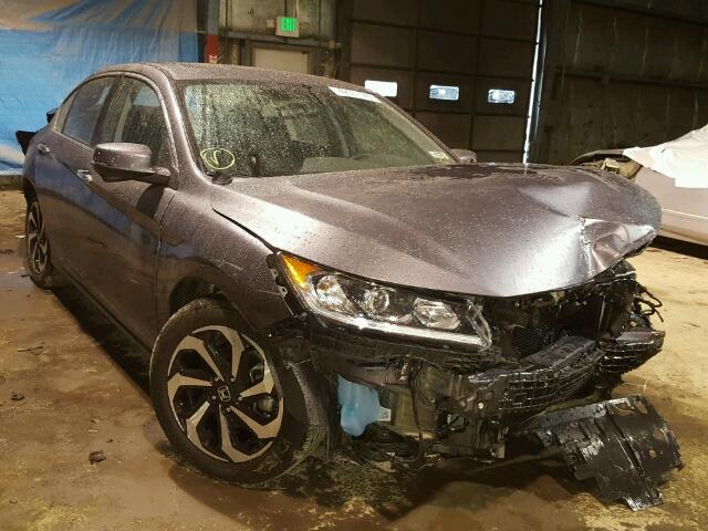 1HGCR3F88HA034955 - 2017 HONDA ACCORD EXL GRAY photo 1