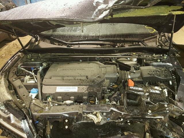 1HGCR3F88HA034955 - 2017 HONDA ACCORD EXL GRAY photo 7