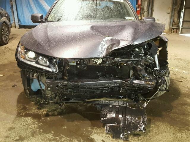 1HGCR3F88HA034955 - 2017 HONDA ACCORD EXL GRAY photo 9