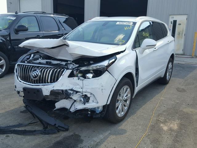 LRBFXDSA1HD076669 - 2017 BUICK ENVISION E WHITE photo 2