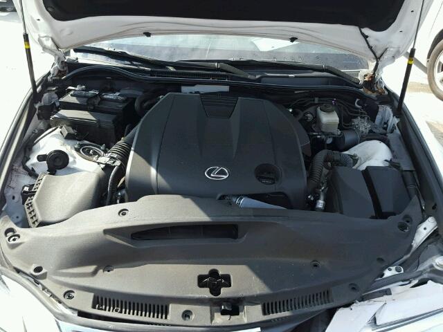 JTHBF1D27E5013216 - 2014 LEXUS IS 250 WHITE photo 7