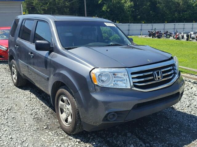 5FNYF4H2XCB079911 - 2012 HONDA PILOT LX GRAY photo 1