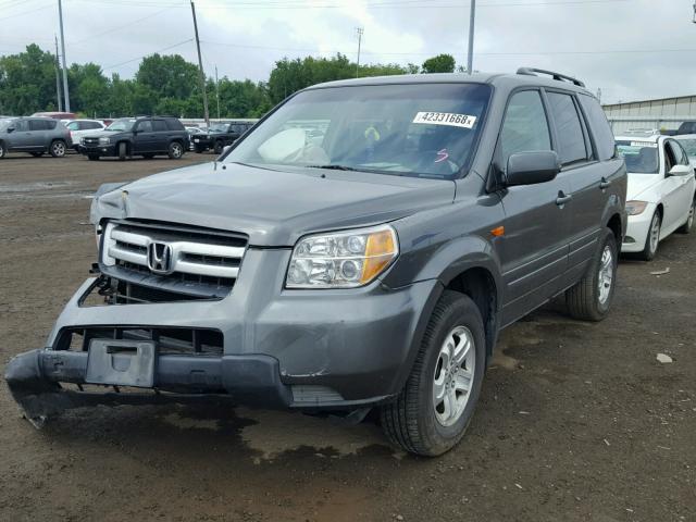 5FNYF28278B005048 - 2008 HONDA PILOT VP GRAY photo 2