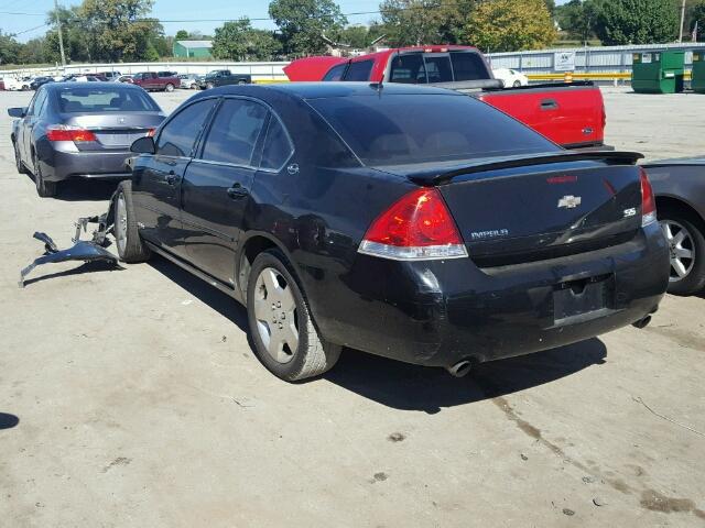 2G1WD58C369274794 - 2006 CHEVROLET IMPALA SUP BLACK photo 3