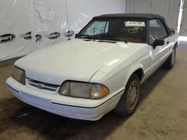 1FACP44M7NF138321 - 1992 FORD MUSTANG LX WHITE photo 2