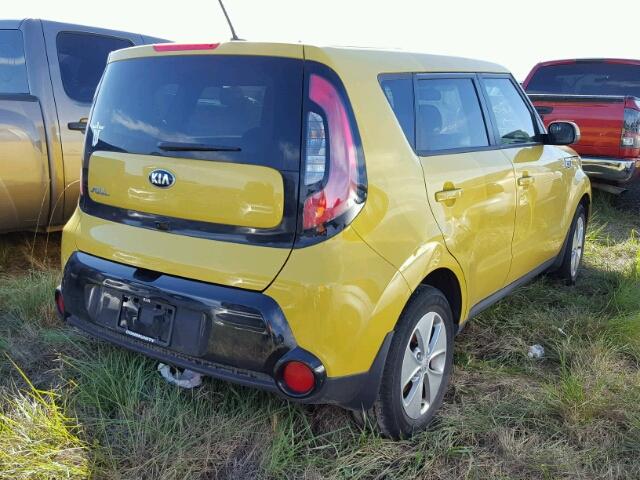 KNDJP3A50G7314535 - 2016 KIA SOUL + YELLOW photo 4