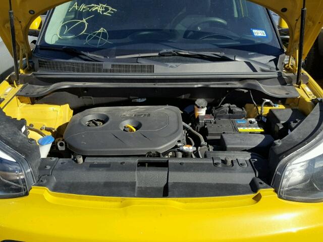 KNDJP3A50G7314535 - 2016 KIA SOUL + YELLOW photo 7