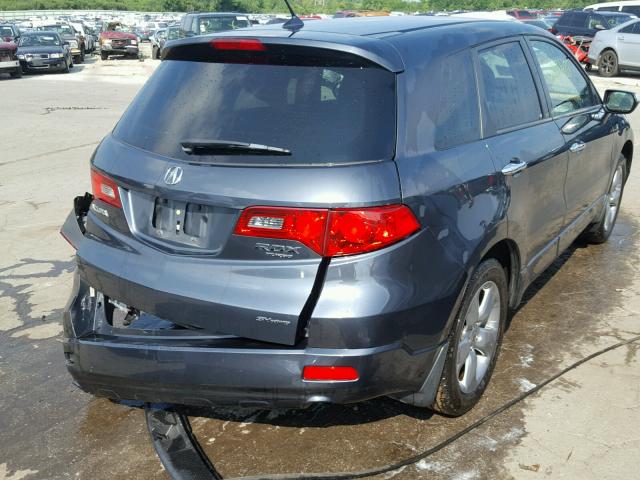 5J8TB18207A008530 - 2007 ACURA RDX GRAY photo 4