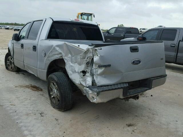 1FTPW12525FA75590 - 2005 FORD F150 SUPER GRAY photo 3