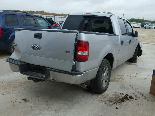 1FTPW12525FA75590 - 2005 FORD F150 SUPER GRAY photo 4