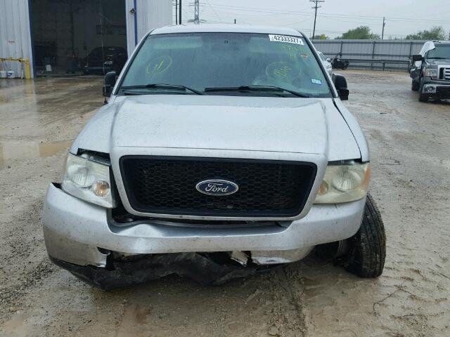 1FTPW12525FA75590 - 2005 FORD F150 SUPER GRAY photo 9