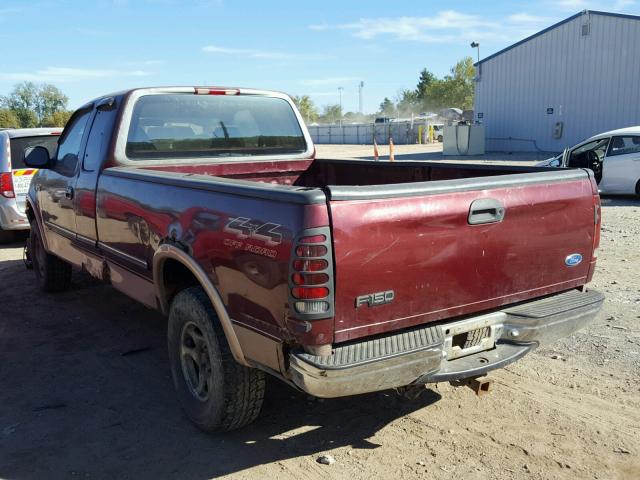 1FTDX1869VNA05056 - 1997 FORD F150 MAROON photo 3