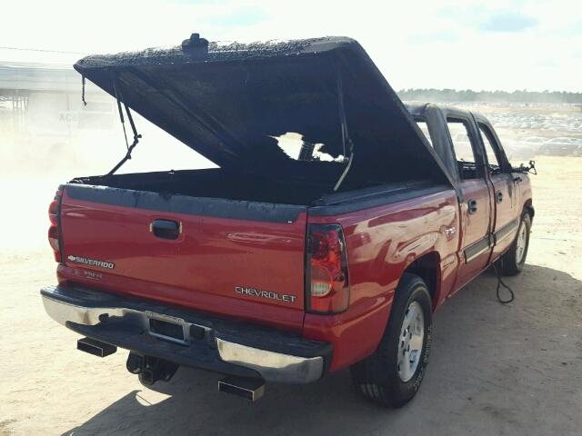 2GCEC13T151179900 - 2005 CHEVROLET SILVERADO RED photo 4