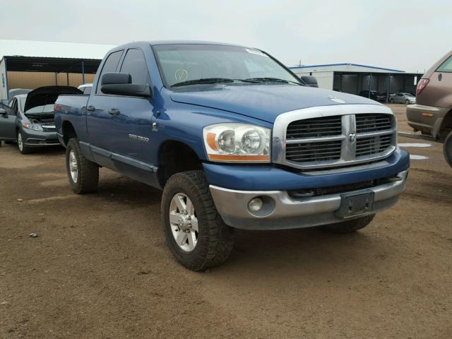 1D7KS28C96J128551 - 2006 DODGE RAM 2500 S BLUE photo 1