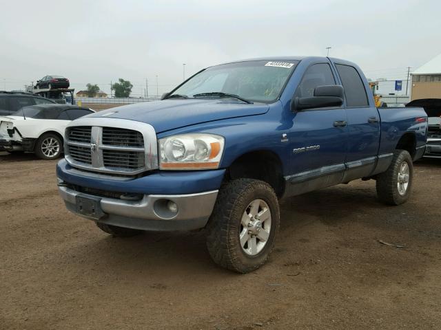 1D7KS28C96J128551 - 2006 DODGE RAM 2500 S BLUE photo 2