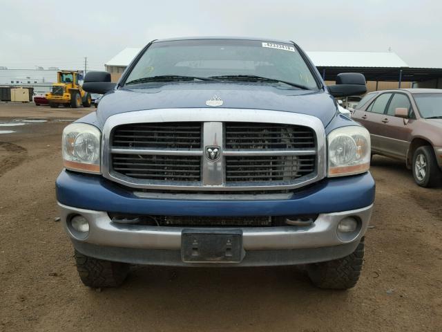 1D7KS28C96J128551 - 2006 DODGE RAM 2500 S BLUE photo 9