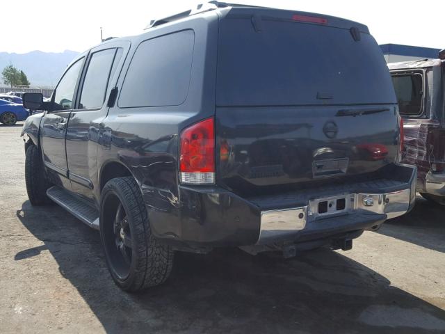 5N1AA08B44N733521 - 2004 NISSAN ARMADA SE BLACK photo 3