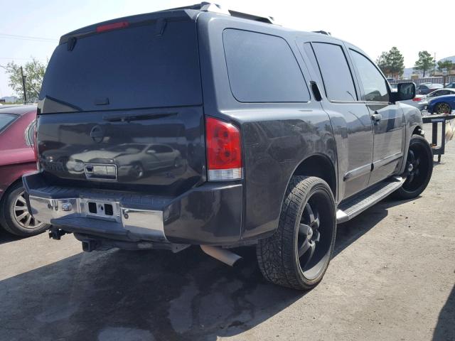 5N1AA08B44N733521 - 2004 NISSAN ARMADA SE BLACK photo 4