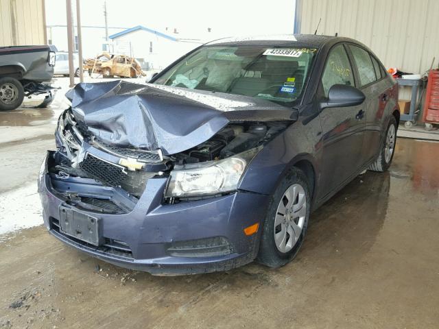 1G1PA5SH7D7265967 - 2013 CHEVROLET CRUZE LS GRAY photo 2