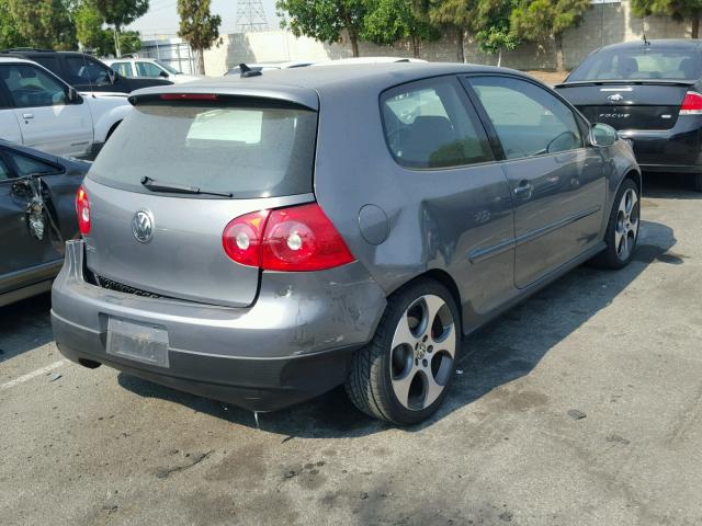 WVWEV71KX7W073125 - 2007 VOLKSWAGEN NEW GTI GRAY photo 4