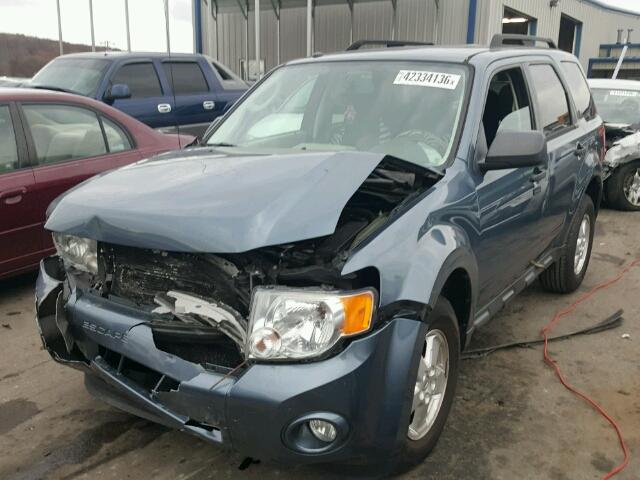 1FMCU0D74BKB19147 - 2011 FORD ESCAPE XLT BLUE photo 2