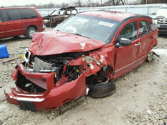 1B3CB2HA7AD563526 - 2010 DODGE CALIBER SE RED photo 2