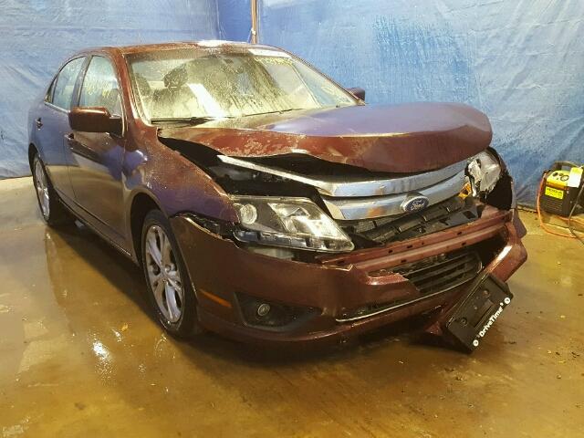 3FAHP0HAXCR234748 - 2012 FORD FUSION SE BURGUNDY photo 1