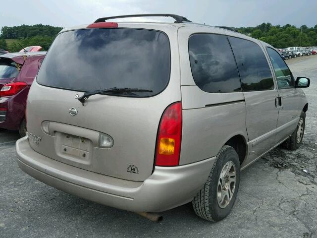 4N2XN11T6YD813925 - 2000 NISSAN QUEST SE TAN photo 4