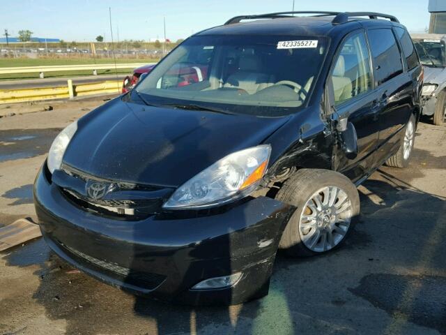 5TDZK22C38S159401 - 2008 TOYOTA SIENNA BLACK photo 2