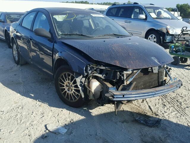 1C3EL46X65N665296 - 2005 CHRYSLER SEBRING BLUE photo 1