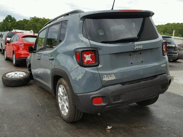 ZACCJBBB6HPF34520 - 2017 JEEP RENEGADE L GRAY photo 3