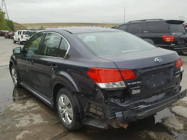 4S3BMBA60B3214368 - 2011 SUBARU LEGACY GRAY photo 3