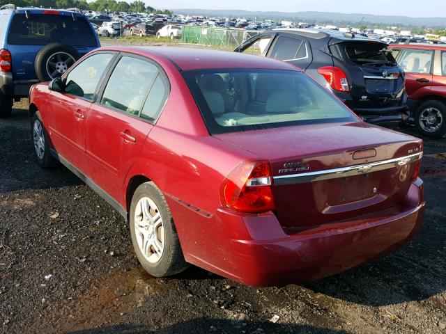 1G1ZS53896F136285 - 2006 CHEVROLET MALIBU LS RED photo 3