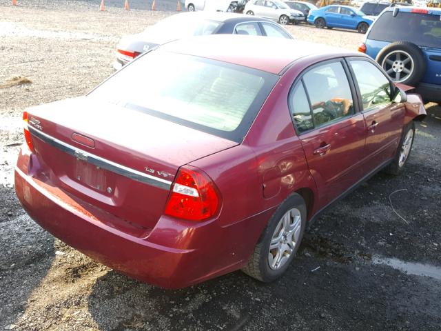 1G1ZS53896F136285 - 2006 CHEVROLET MALIBU LS RED photo 4