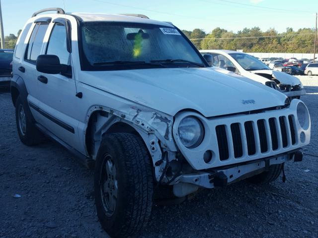 1J4GL48K07W589846 - 2007 JEEP LIBERTY SP WHITE photo 1