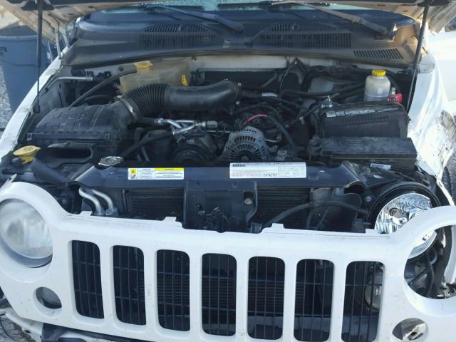 1J4GL48K07W589846 - 2007 JEEP LIBERTY SP WHITE photo 7