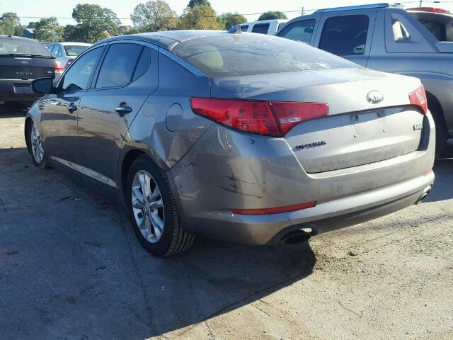 5XXGM4A7XDG115649 - 2013 KIA OPTIMA LX GRAY photo 3