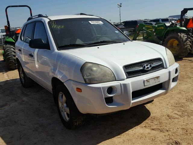 KM8JM12B37U631627 - 2007 HYUNDAI TUCSON GLS WHITE photo 1