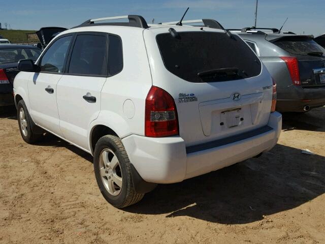 KM8JM12B37U631627 - 2007 HYUNDAI TUCSON GLS WHITE photo 3