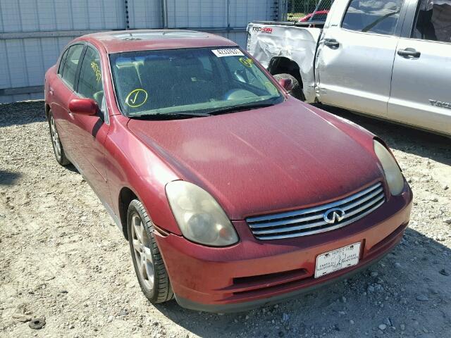 JNKCV51E33M309060 - 2003 INFINITI G35 RED photo 1