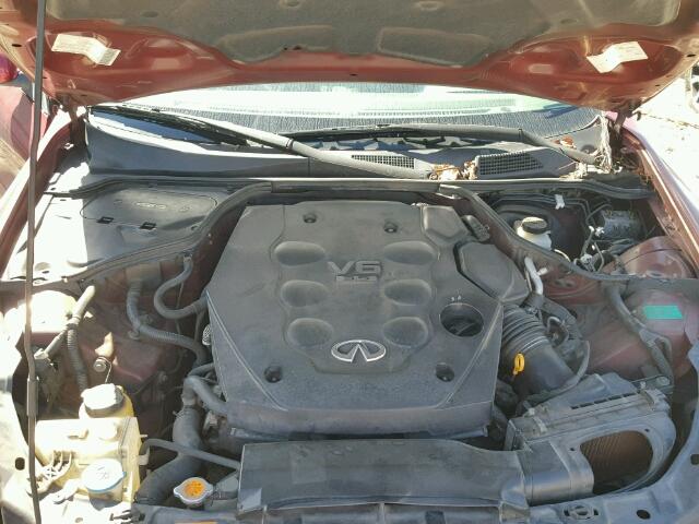 JNKCV51E33M309060 - 2003 INFINITI G35 RED photo 7