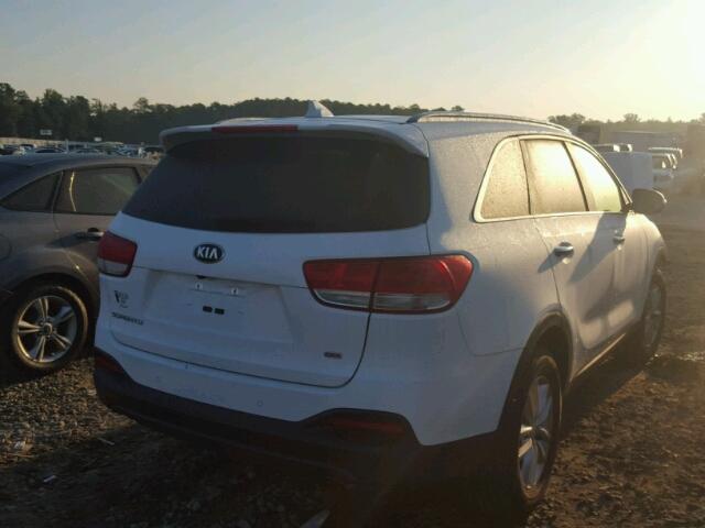 5XYPG4A36GG183130 - 2016 KIA SORENTO WHITE photo 4