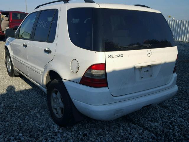 4JGAB54E7YA220772 - 2000 MERCEDES-BENZ ML WHITE photo 3