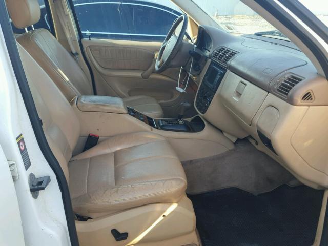 4JGAB54E7YA220772 - 2000 MERCEDES-BENZ ML WHITE photo 5