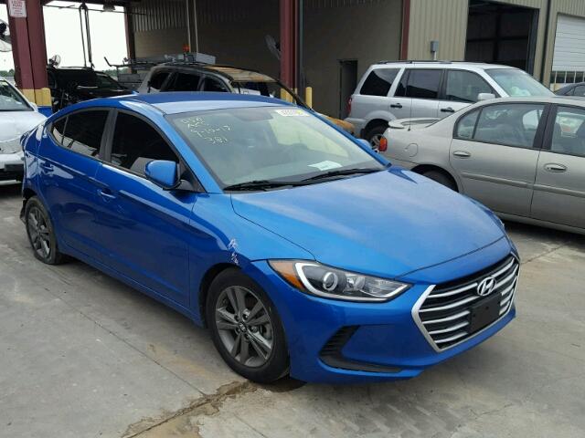 5NPD84LF8HH015930 - 2017 HYUNDAI ELANTRA BLUE photo 1