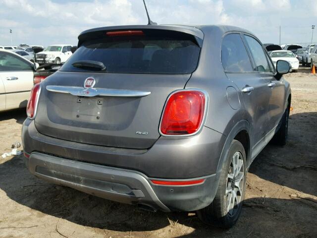 ZFBCFYET1GP343384 - 2016 FIAT 500X GRAY photo 4