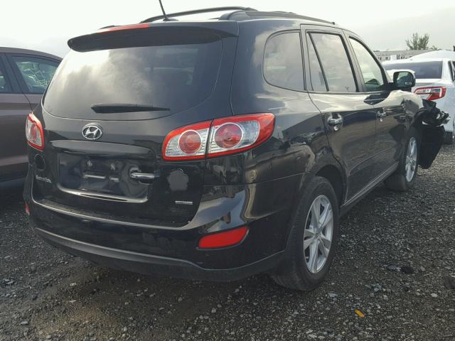 5XYZK4AG9CG145265 - 2012 HYUNDAI SANTA FE L BLACK photo 4