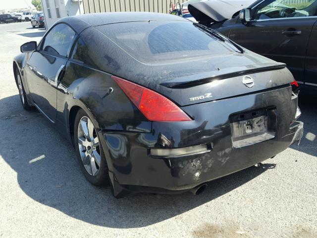 JN1AZ34E04T064452 - 2004 NISSAN 350Z COUPE BLACK photo 3