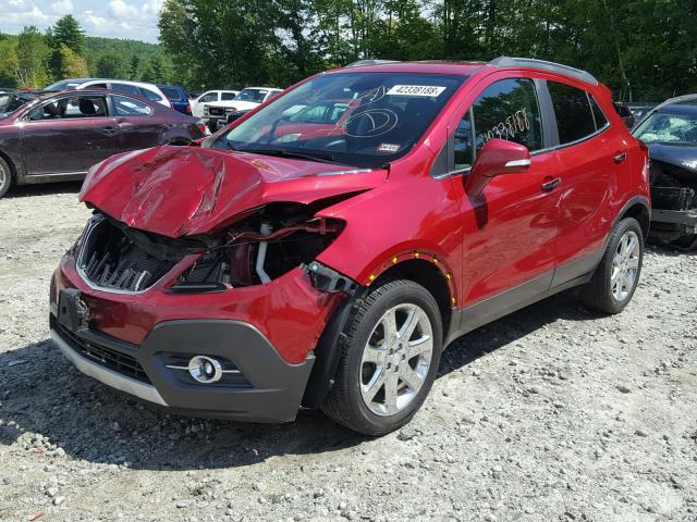 KL4CJFSB0EB783242 - 2014 BUICK ENCORE CON RED photo 2